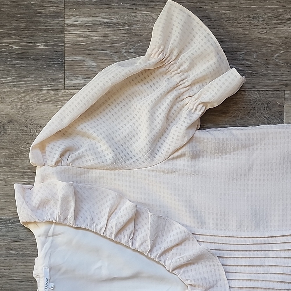 Tularosa Cream Ruffle Mini Dress - Picture 5 of 14